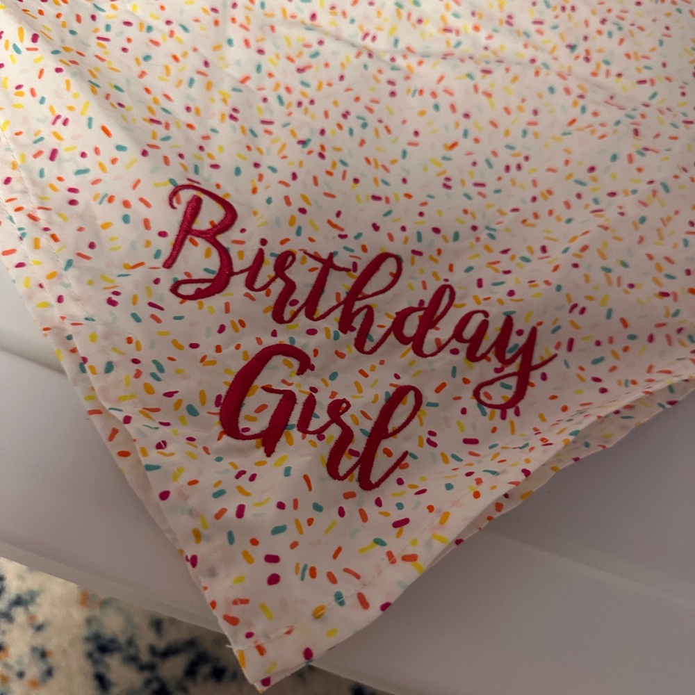 Crew LaLa Birthday Girl Dog Bandana, Size Large